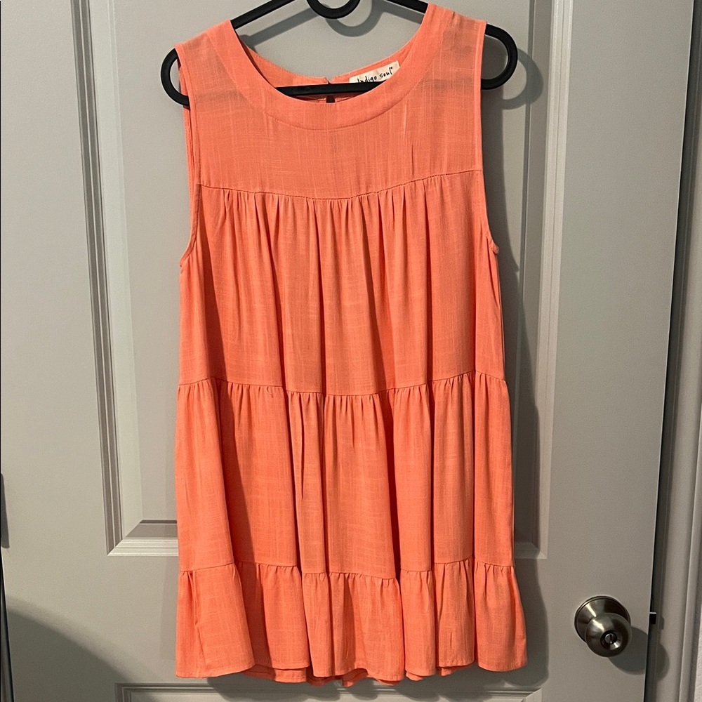 Indigo Soul Sleeveless Peach Tunic